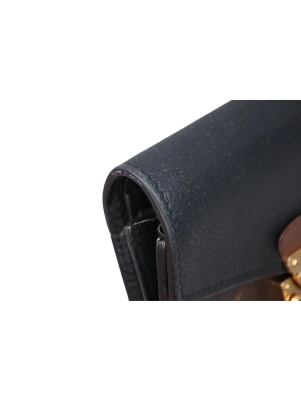 Louis Vuitton Portefeuille Pallas Compact Trifold Wallet Monogram Canvas Brown